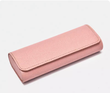 Popular glasses case (light pink (comes with lens cloth + cleaning fluid))
