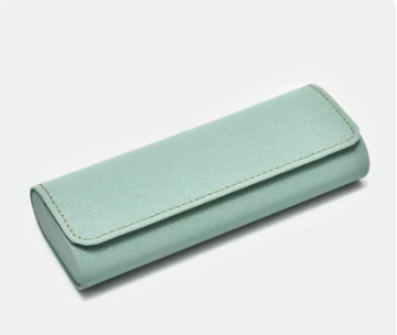 Popular glasses case (mint green (comes with lens cloth + cleaning fluid))