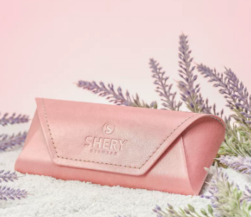Popular glasses case (gentle pink (upgraded material))