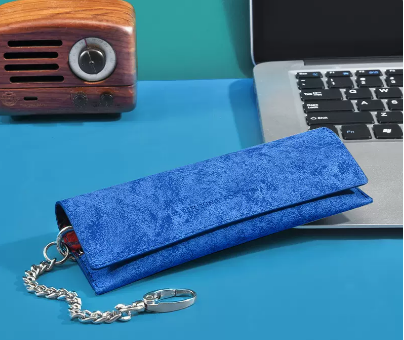 Popular glasses bag (blue)