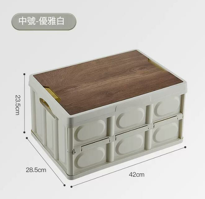 Popular model (medium size 35L elegant white) car storage box