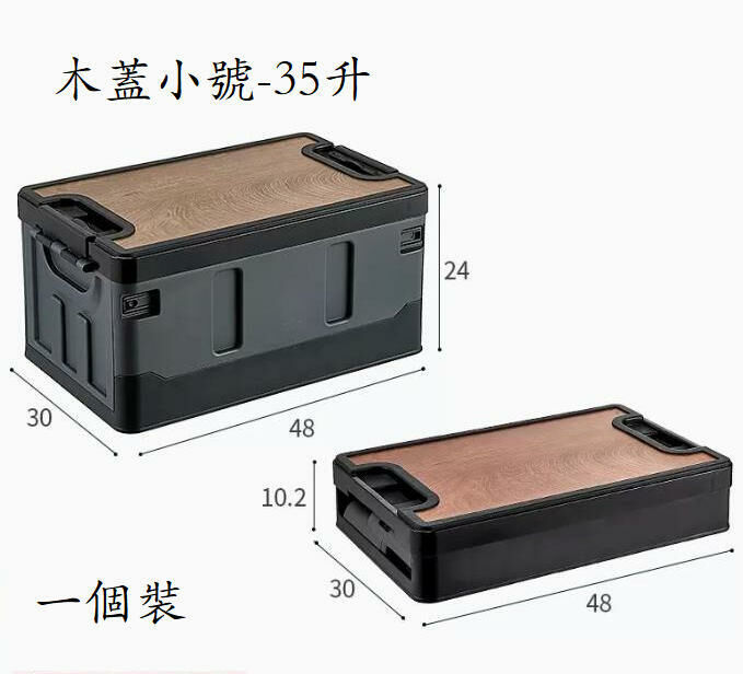 Popular model (grey small size 35L) car storage box