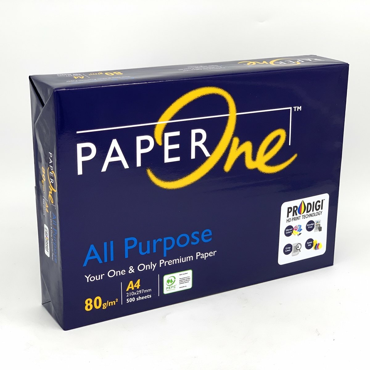 Paperone - 【箱裝】80克 A4 白影印紙 "PAPER ONE" (2,500張) 5包 a4紙