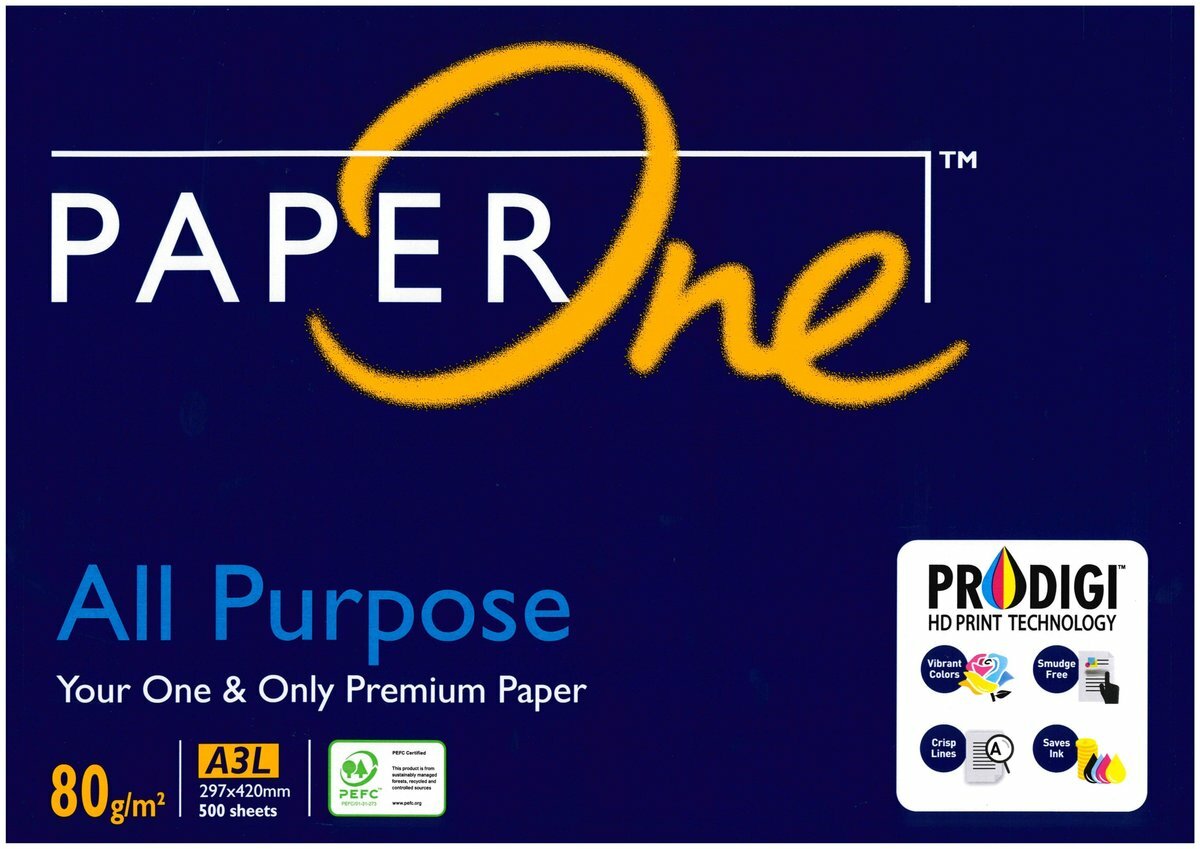 Paperone - 80克 A3 PaperOne™ 白影印紙 (500張) a3紙