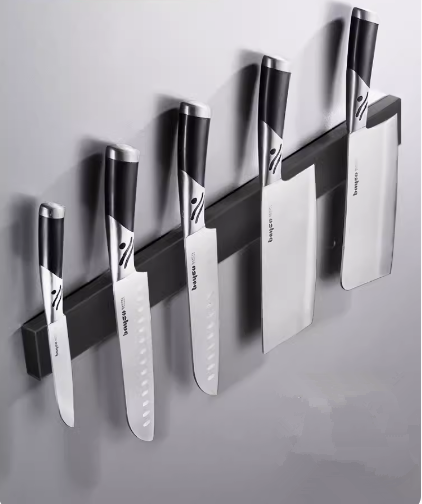 Hot Push No-Punch Magnetic Knife Storage Rack (40CM) (Specification: 40*4.8CM)