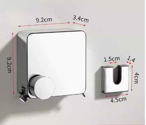 Hot recommendation 304 invisible telescopic clothesline (silver 6M) (specifications: 9.2*9.2*3.4CM; 4.5*4*1.5*1.4CM)