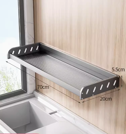 Hot push multifunctional storage rack (gun gray) (specification: 70*20*5.5CM)