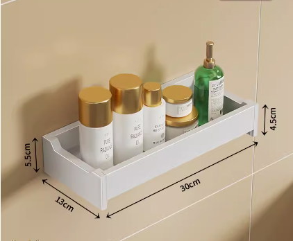 Hotly recommended bathroom sink storage rack (white 30CM single layer) (Specification: 30*13*4.5*5.5CM)
