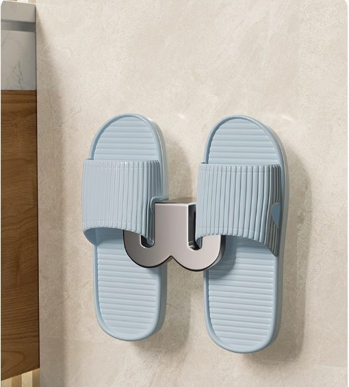 Hot push slipper storage rack (transparent gray) (specification: 8.5*7.8*4.5CM)