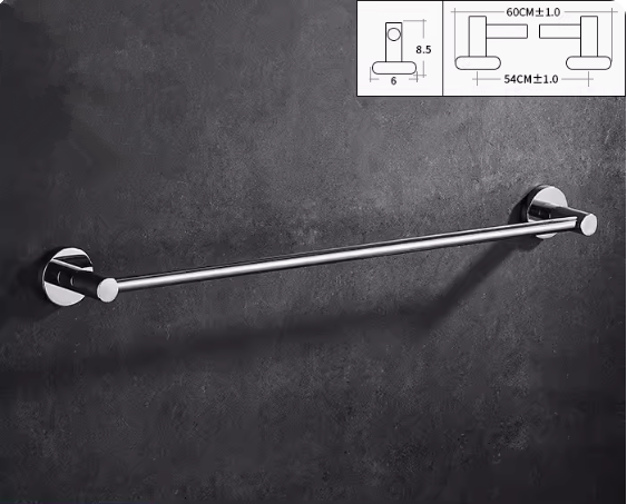 Hot push 304 stainless steel towel single pole (60CM) (specification: 60*8.5*6CM)