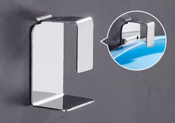 Hot push stainless steel washbasin hook (bathtub type) (specification: 7.3*3.5*5CM)