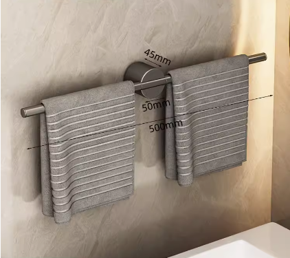 Hot push bathroom towel rack (50CM) (specification: 50*5*4.5CM)