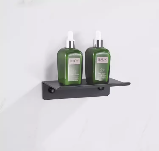 Hot push one-word storage rack (black) (specification: 14*11.4*4.2CM)