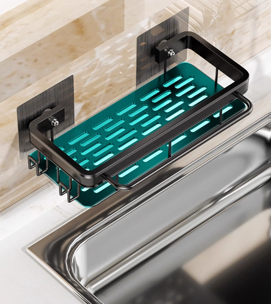 Hot push patch rag holder with rod (black) (specification: 30*13*9*5.5CM)