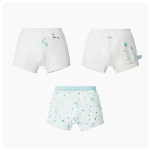 Hot recommendation [3 pieces] Children's pure cotton boxer briefs [(boys) ROAR + Balloon + Jurassic Carnival] (110-170 sizes) (please contact customer service to confirm the delivery size after placing the order)