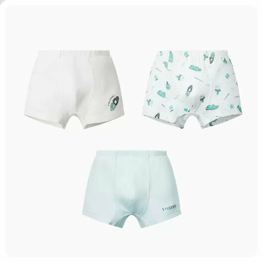 Hot recommendation [3 pieces] Children's pure cotton boxer briefs [(boys) Rocket Rush+Alien Monster+Interstellar Wanderer] (110-170 yards) (Please contact customer service to confirm the delivery size after placing the order)