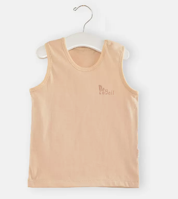 Hot recommended baby summer thin cotton vest (apricot color) (size: 66CM (please contact customer service to confirm the delivery size after placing the order)