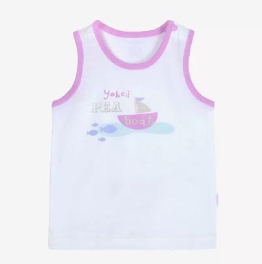 Hotly recommended baby summer thin cotton vest (light purple sailboat) (size: 66.73CM (please contact customer service to confirm the delivery size after placing the order)