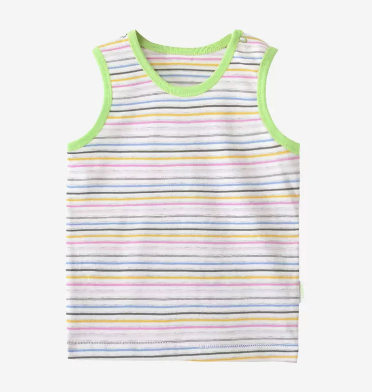 Popular baby summer thin cotton vest (six-color stripes) (size: 66.80CM (please contact customer service to confirm the delivery size after placing the order)