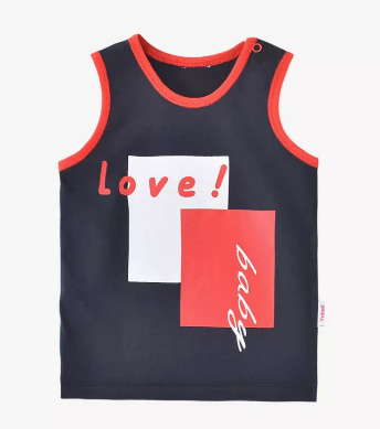 Hot recommended baby summer thin cotton vest (LOVE exclamation mark) (size: 66.73CM (please contact customer service to confirm the delivery size after placing the order)