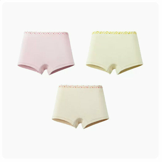 熱推（3條）兒童平角內褲【櫻桃小丸子+菠蘿波波+桃桃蜜柚】（尺碼:110-160碼）(下單後請聯絡客服確認發貨尺碼)