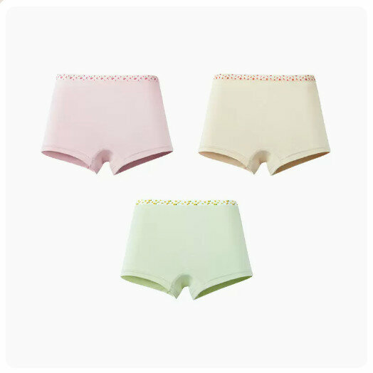熱推（3條）兒童平角內褲【櫻桃小丸子+桃桃蜜柚+菠蘿氣泡水】（尺碼:110-160碼）(下單後請聯絡客服確認發貨尺碼)
