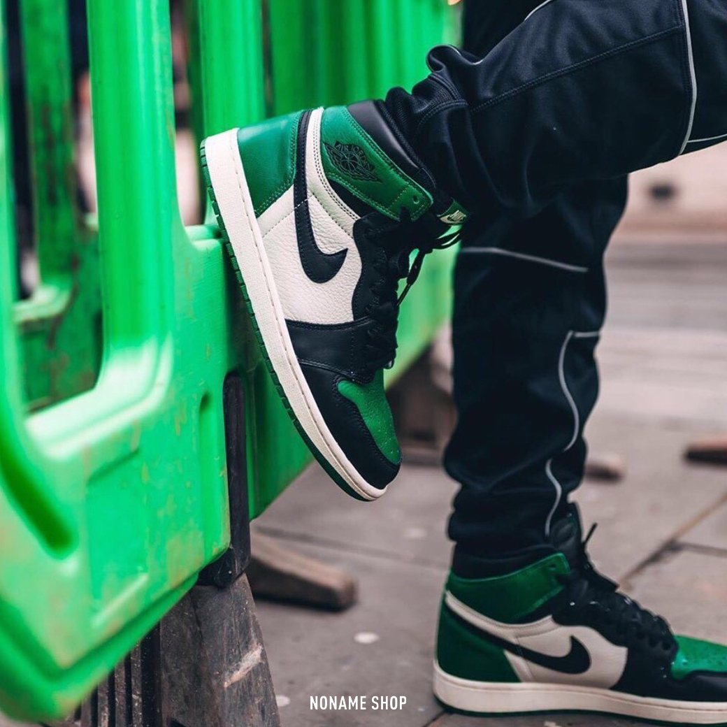 NIKE AIR JORDAN 1 RETRO HIGH "PINE GREEN"  高筒 復古 籃球鞋 黑綠 松樹綠 (男款)