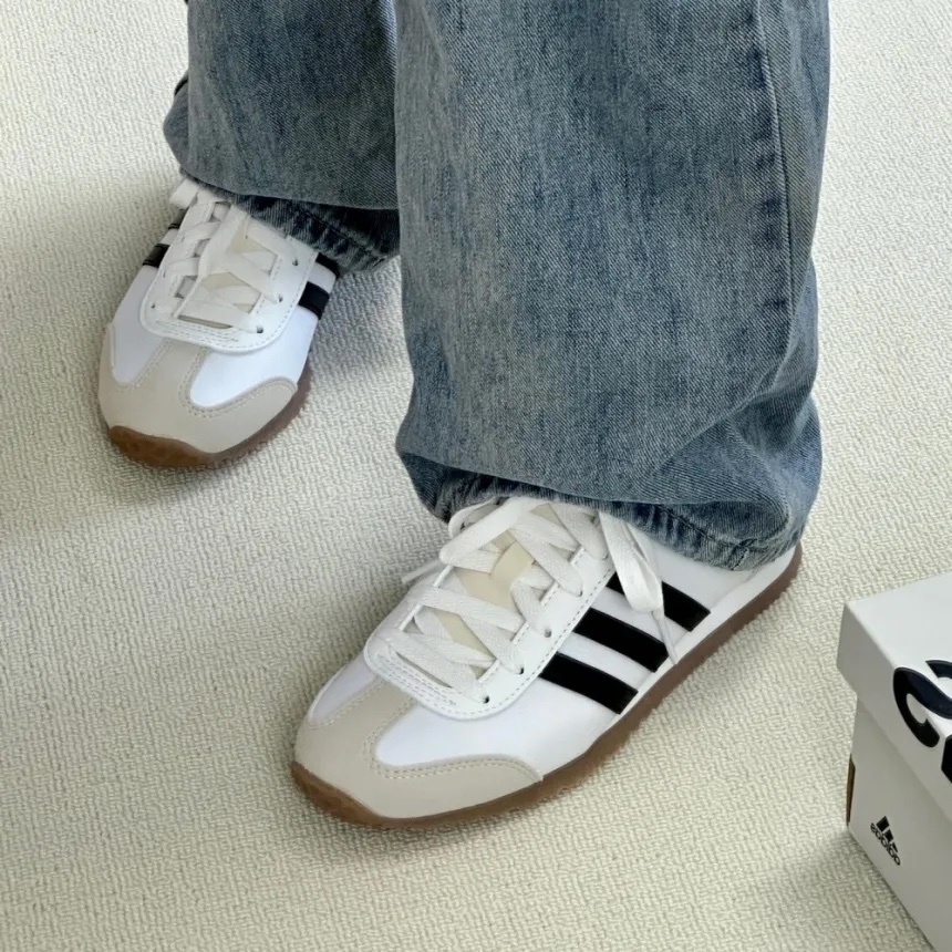 【現貨】Adidas VS JOG 2.0 Samba 平替 帆布 麂皮 復古 德訓鞋 白黑