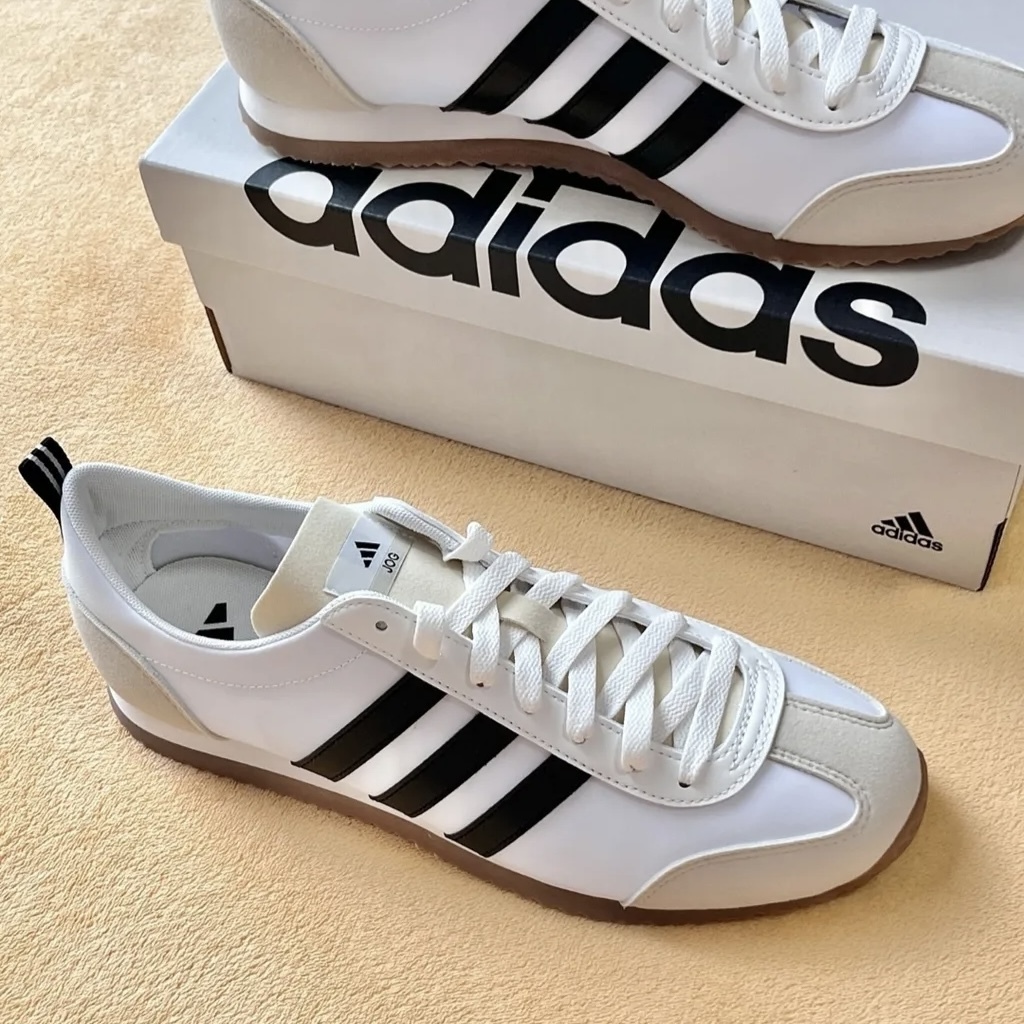 【現貨】Adidas VS JOG 2.0 Samba 平替 帆布 麂皮 復古 德訓鞋 白黑