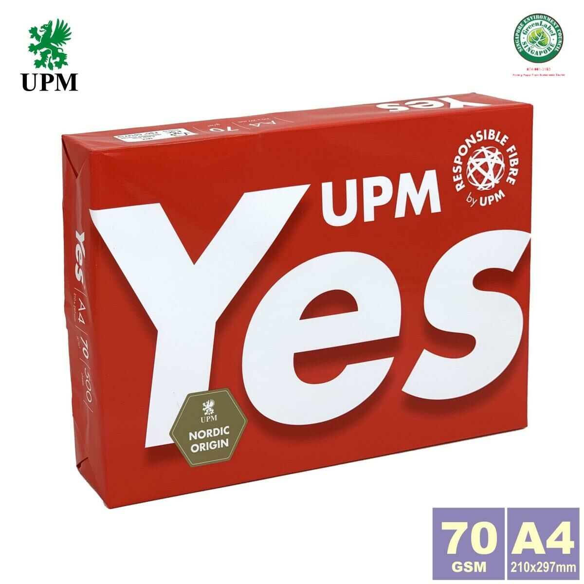 70克 A4 歐洲芬蘭 UPM "YES" 白影印紙 (500張) a4紙