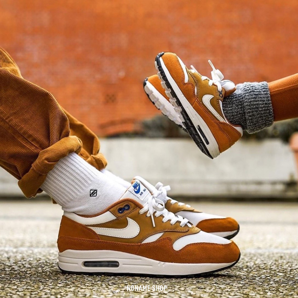 NIKE AIR MAX 1 PREMIUM RETRO X ATMOS CURRY 咖哩 (男生)