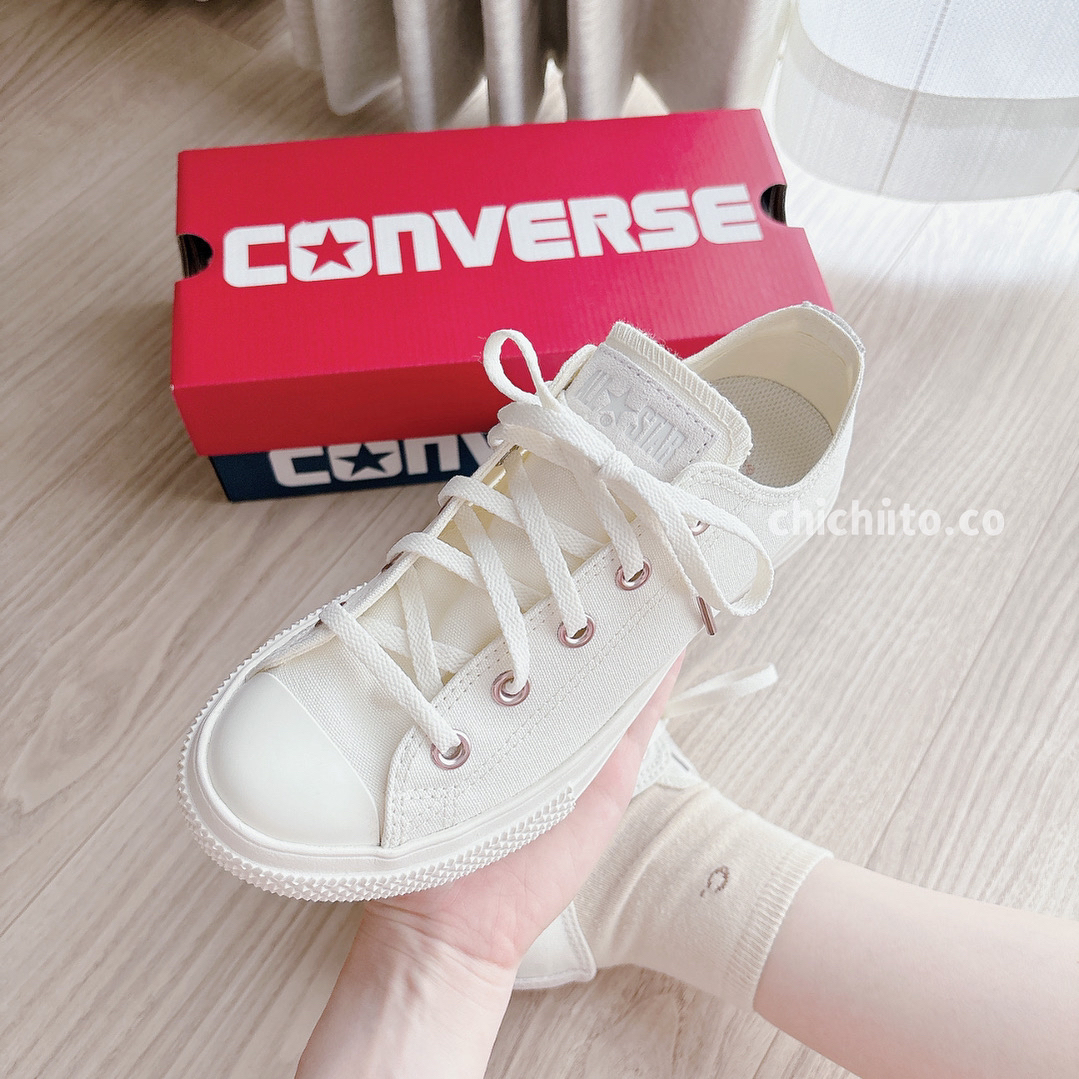 converse 玫瑰金扣輕量小厚底