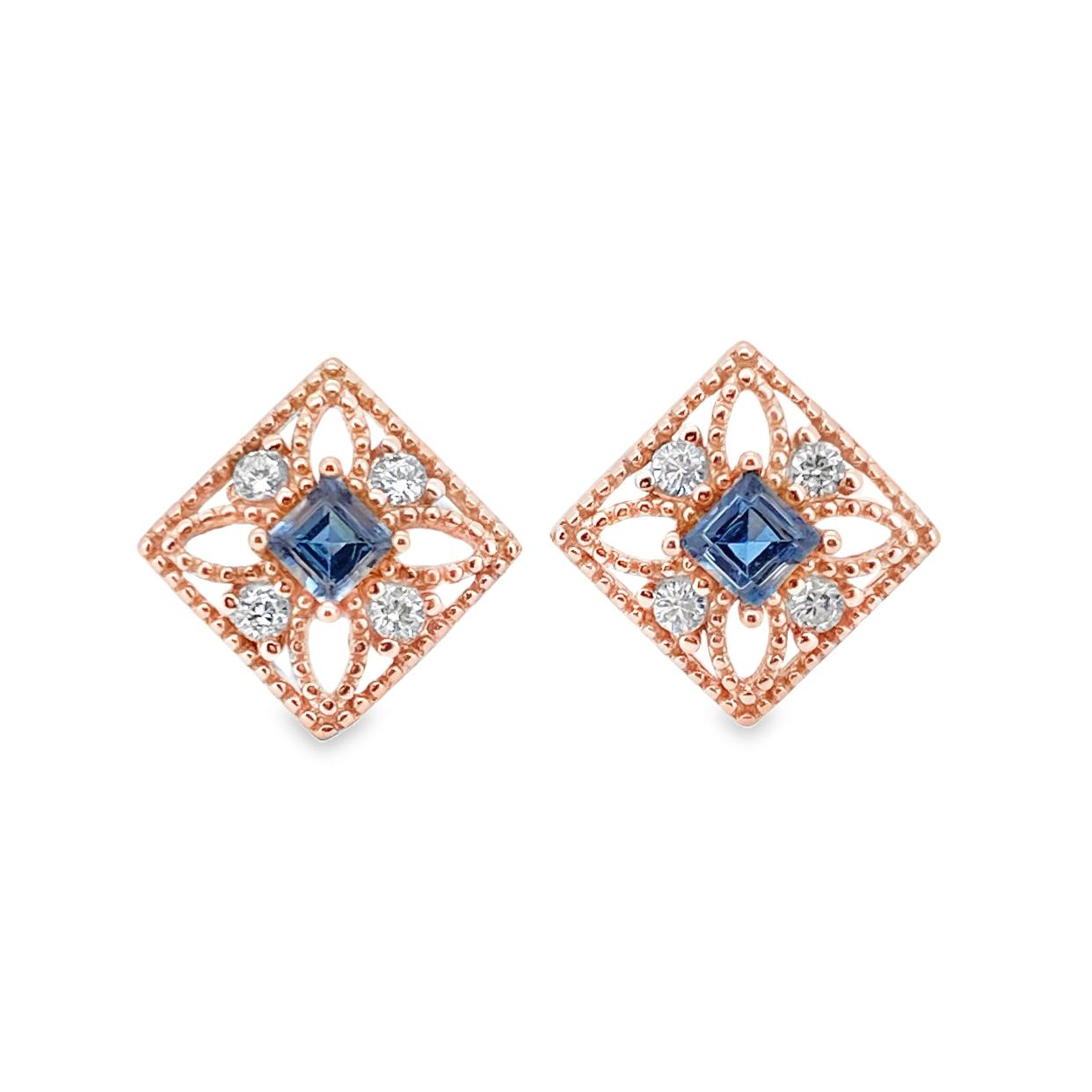 T629藍拓帕石耳環