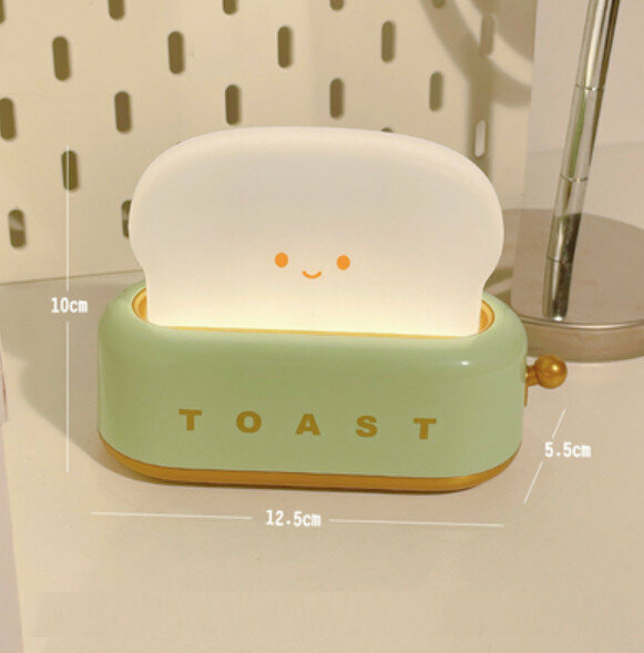 Popular bedroom sleep light soft light bedside night light (pine frost green)