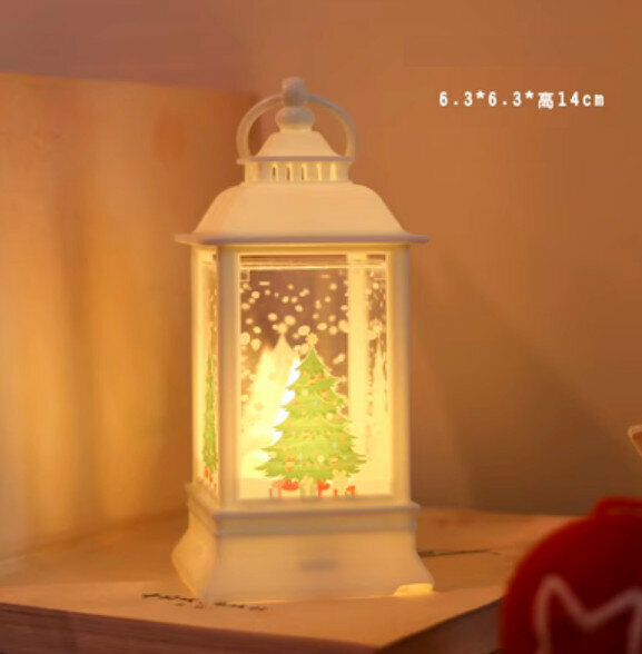 Popular Christmas portable night light (square light-Christmas tree)