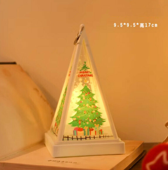 Popular Christmas portable night light (triangular light-Christmas tree)