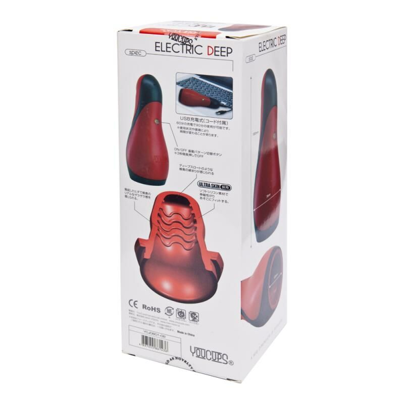 日本 YouCups Electric Deep Red 口交電動飛機杯