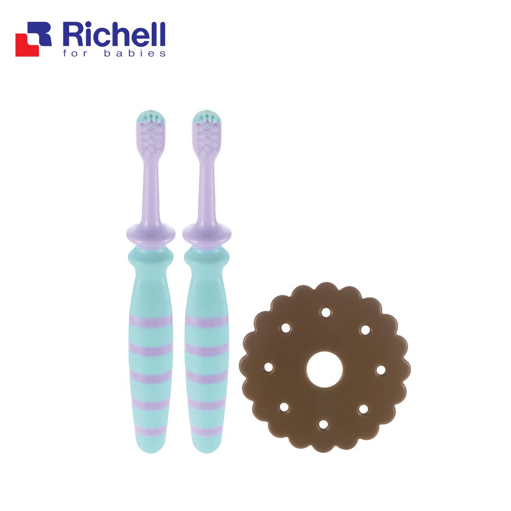 【Richell 利其爾】 訓練型乳牙刷第二階_12M