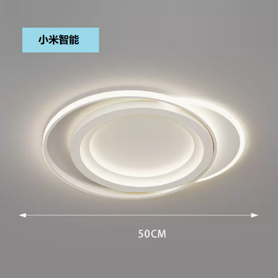 熱賣吸頂燈（LC9999白色_圓形50CM遙控【支持小愛智能】）