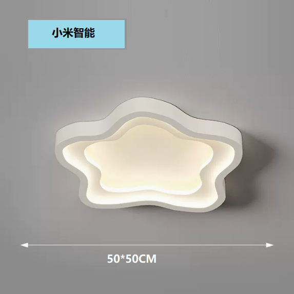 熱賣吸頂燈（LC9980白色_五角星50CM遙控【支持小愛智能】）