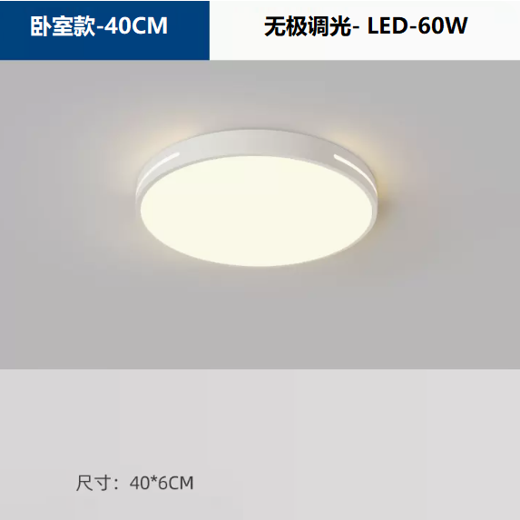 熱賣吸頂燈（8002_臥室40CM遙控【無極調光】）