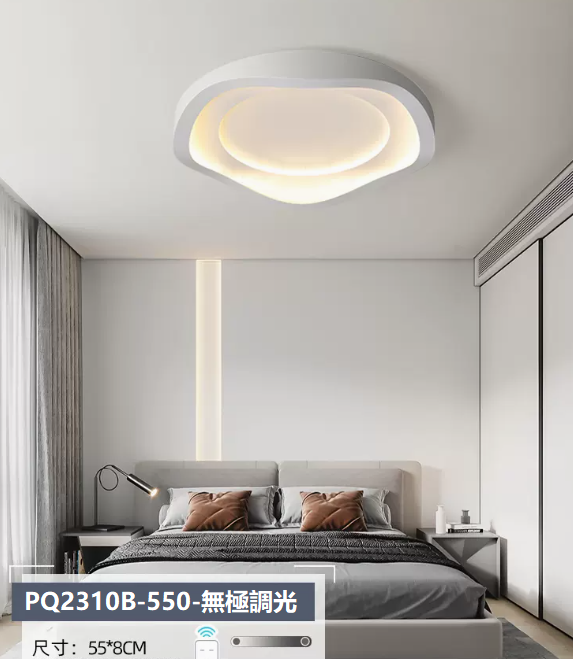 Hot Selling Ceiling Lamp (PQ2310 B Style White_Bedroom 55CM Remote Control [Infinitely Dimmable])
