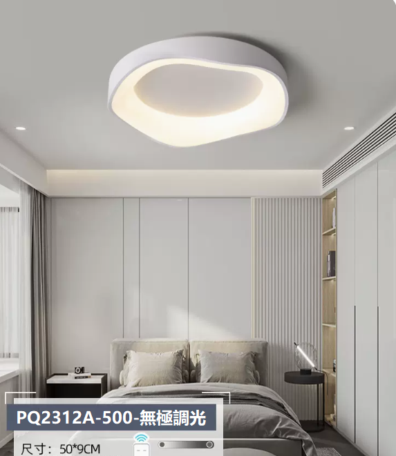 Hot Selling Ceiling Lamp (PQ2312 Type A White_Bedroom 50CM Remote Control [Stepless Dimming])