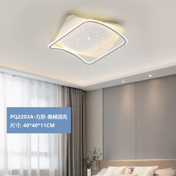 Hot selling ceiling lamp (PQ2203 white_square 40CM remote control [stepless dimming])