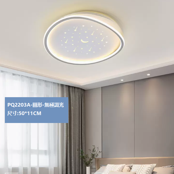 Hot selling ceiling lamp (PQ2203 white_round 50CM remote control [stepless dimming])