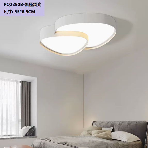 Hot selling ceiling lamp (PQ2290_B style white_55CM remote control [stepless dimming])