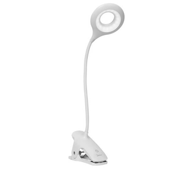 Hot selling bedside desk clip-on small table lamp (white clip lamp)