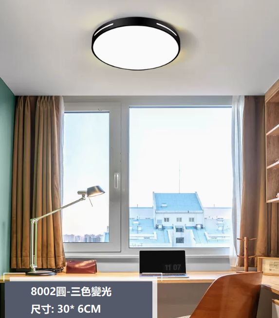 Hot Selling Ceiling Lamp (8002 Round_Bedroom 30CM Wall Control [Three Color Dimming])