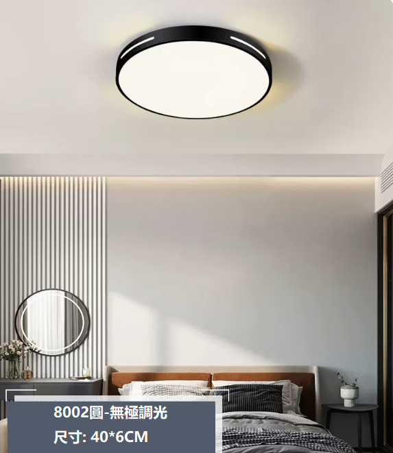 Hot Selling Ceiling Lamp (8002 Round_Bedroom 40CM Remote Control [Infinitely Dimmable])