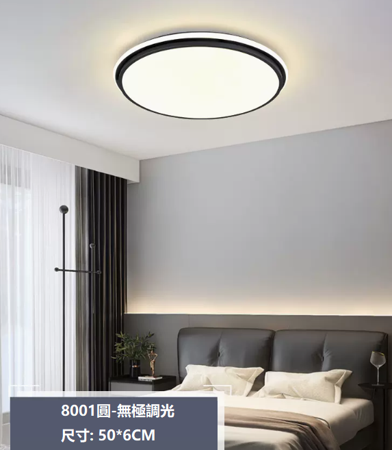 Hot Selling Ceiling Lamp (8001 Round_Bedroom 50CM Remote Control [Infinitely Dimmable])